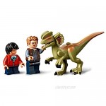 LEGO 75934 Jurassic World Dilophosaurus on the Loose Set with 3 Minifigures Drone and Dinosaur Figure