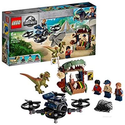 LEGO 75934 Jurassic World Dilophosaurus on the Loose Set with 3 Minifigures Drone and Dinosaur Figure