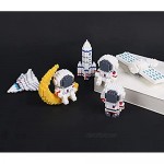 PUCQ Particle blocks miniature small particles creative DIY children's building blocks for room decoration and parent-child interaction space roaming series-astronaut