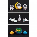 PUCQ Particle building blocks miniature small particles blocks creative DIY for room decoration and parent-child interaction space roaming series-astronaut