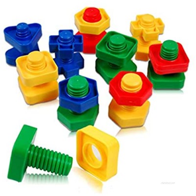 YO-HAPPY Plastic DIY Screw Nuts Building Blocks Manual Assemble Jigsaw Disassemble Puzzle Kids Intelligence Educational Toys Children Gift