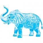 3D Crystal Puzzle - Elephant and Baby (Blue): 46 Pcs