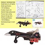 3D Puzzle Zedela Airplane Model Wooden Puzzles for Adults/Boys/Girl/Kids Puzzles 3 PCS Kits 3D Wooden Puzzle Toy for Christmas/Birthday/Thanksgiving Day Gift