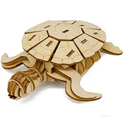 3D Wooden Puzzle for Adults Animal Turtle Model Puzzle  Mechanical Puzzle DIY Assembly Puzzle Toys Brain Teaser Games Educational Toys Gift for Kids Boys Girls