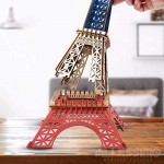 Allessimo - Artisolve 3D Wooden Puzzle Eiffel Tower Assembly Model Kit for Boys Girls Kids Family Fun Jigsaw Ages 14+