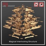 CHUKER Building Model Kits 3D Architecture Puzzle for Adults DIY Toys Gifts Wanchun Pavilion of Jingshan Park
