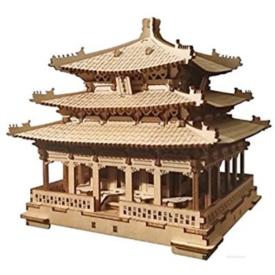 CHUKER Building Model Kits  3D Architecture Puzzle for Adults  DIY Toys Gifts  Wanchun Pavilion of Jingshan Park
