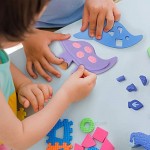 Dinosaur 3D Puzzle Soft EVA Building Blocks STEM Construction Educational Toy for 5+ Year Old Kids Boys Girls (Stegosaurus)