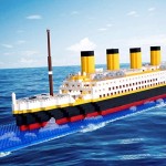 Geniteen Titanic Ship Model Building Block Set 1860 pcs Micro Mini Blocks Educational Toy Gift for Adults and Children