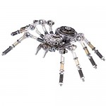 Haoun 3D Metal Puzzle for Teens and Adults DIY Assembly Insect Model Stainless Steel Model Kit Jigsaw Puzzle Brain Teaser Mechanical Educational Toy Desk Ornament -Spider