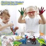IPHUNGO Dinosaur Arts and Crafts for Kids Age 3 4 5 6 7 8 9 10 12 Dinosaur Painting Toy Set for Boys Girls with Play Mat Paint Your Own Dino Toys