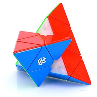 LiangCuber GAN Pyraminx M Magnetic Speed Cube 3x3 Pyramid 36 Magnets Stickerless Triangle Puzzle Cubes (Standard)