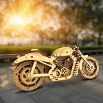 LIANGJIA Wood Art Models 3D Puzzle for Adults and Teens-Motorbike Toy Mechanical Model Self Propelled Movable Gears 3D Puzzle Toy Birthday Gift for Boyfriend Husband