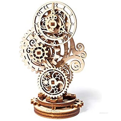 Mechanical UGEARS Wooden 3D Puzzle Model Steampunk Clock Construction Set