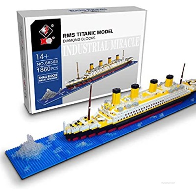Micro Mini Blocks Titanic Ship Model Building Set  3D Puzzle Educational Toys  1860 Piece Mini Bricks Toy  Gift for Adults and Kids