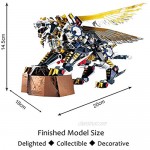 Microworld 3D Laser Cut Metal Puzzle Jigsaw Brain Teaser Challenge Model Building Kit - D006 Mechanical Flying Tiger
