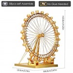 Piececool 3D Metal Model Kits-Londen Eye DIY 3D Metal Puzzle for Adults-Great Gift Idea-58 Pcs