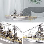 Piececool 3D Puzzle Metal Model Kits-Nagato Class Battleship DIY 3D Metal Jigsaw Puzzle for Adults Great Gift Idea