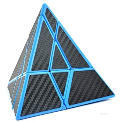 RainbowBox Ghost Pyramid Cube Carbon Fiber Sticker Pyraminx Magic Cube Triangle Carbon Fiber Sticker Twisty Puzzle Brain Teaser Puzzle Toys