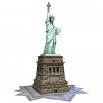Ravensburger Statue of Liberty 108 Piece 3D Jigsaw Puzzle for Kids and Adults - Easy Click Technology Means Pieces Fit Together Perfectly Blue