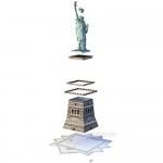 Ravensburger Statue of Liberty 108 Piece 3D Jigsaw Puzzle for Kids and Adults - Easy Click Technology Means Pieces Fit Together Perfectly Blue