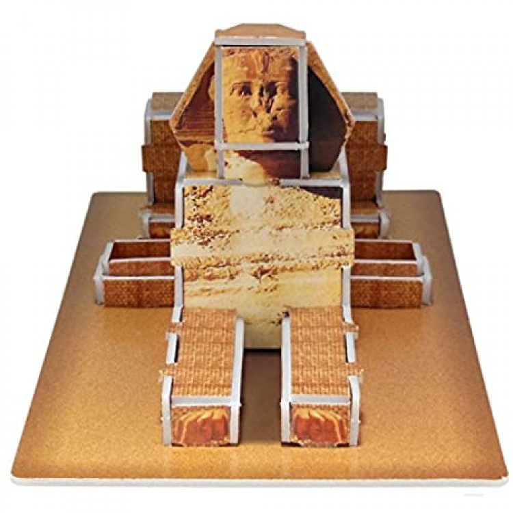 Runsong Creative 3D Puzzle Paper Model Egypt Pyramids DIY Fun & Educational Toys World Great Architecture Series 29 Pcs