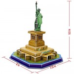 Runsong Creative 3D Puzzle Paper Model Statue of Liberty DIY Fun & Educational Toys World Great Architecture Series 29 Pcs