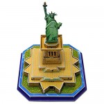 Runsong Creative 3D Puzzle Paper Model Statue of Liberty DIY Fun & Educational Toys World Great Architecture Series 29 Pcs