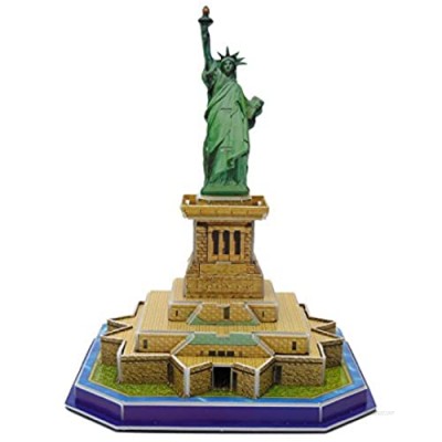 Runsong Creative 3D Puzzle Paper Model Statue of Liberty DIY Fun & Educational Toys World Great Architecture Series  29 Pcs