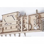 UGears Plywood Railway Platform Collectible Mechanical Model