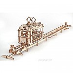 Ugears Tram with Rails - 3D Puzzle Self Propelled Mechanical Wooden Model