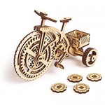 Wood Trick 3D Wooden Bicycle Toy Model - Bicycle Model Kit Mechanical Model to Build - 3D Wooden Puzzle Assembly Model ECO Wooden Toys Best DIY Toy - STEM Toys for Boys and Girls