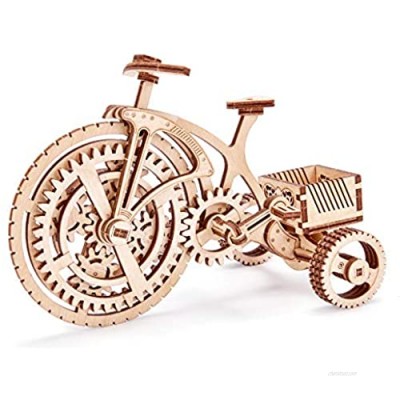Wood Trick 3D Wooden Bicycle Toy Model - Bicycle Model Kit Mechanical Model to Build - 3D Wooden Puzzle  Assembly Model  ECO Wooden Toys  Best DIY Toy - STEM Toys for Boys and Girls