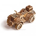 Wood Trick ATV Quad Bike Toy Mechanical Wooden Model Kit for Adults and Kids to Build - 7x4″ - 3D Wooden Puzzle - STEM Toys for Boys and Girls