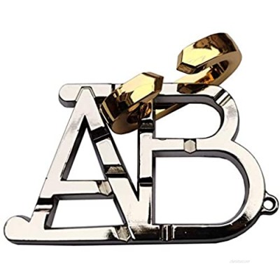 ABC Metal Puzzle Lock IQ Test Thinking Game Toy Brain Teaser Metal Puzzle Magic Office Decompression Characteristic Teaching Equipment
