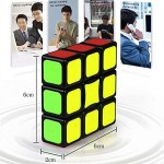 LiangCuber Qiyi 1x3x3 Super Floppy Speed Cube Stickerless 3x3x1 Black Titles Version Magic Cube 133