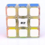 LiangCuber Qiyi 1x3x3 Super Floppy Speed Cube Stickerless 3x3x1 Transparent Titles Version Magic Cube 133