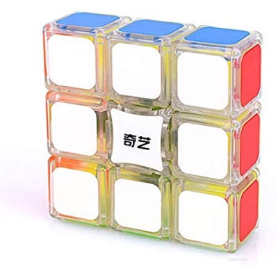 LiangCuber Qiyi 1x3x3 Super Floppy Speed Cube Stickerless 3x3x1 Transparent Titles Version Magic Cube 133