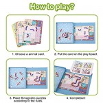 TOOKYLAND Brain Teaser Puzzles Games for Kids Animal Bath Game Waterworks Maze IQ Puzzles Educational Toys Logic Game for Toddlers Age 3+