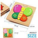 Wooden Animal Jigsaw Puzzles Puzzles Toys with 4 Animals Patters for Toddlers 1 2 3 Years Old Boys &Girls Educational Preschool Toys Gift with Bright Vibrant Colors