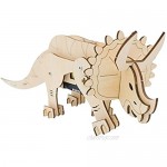 Wooden Triceratops DIY Model Kits for Adults Teens and Kids Mechanical Assembly Stem; 3D Puzzles Science Kits for Kids; Educational STEM Toys for Boys and Girls