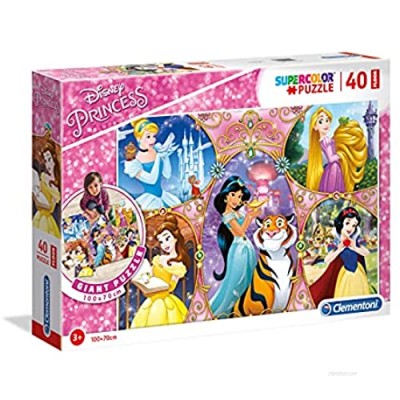 Clementoni 25463  Disney Princess Floor Puzzle for Children - 40 Pieces (100 cm x 70 cm)  Ages 3 Years Plus