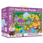 Galt Toys Giant Floor Puzzle - Alphabet Animals Floor Puzzles for Kids Ages 3 Years Plus