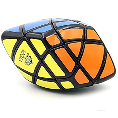 AI-YUN Curvy Rhombohedral 3x3 Speed Cube 6-axis Rhombohedral 3x3 Skewb Cube Puzzle Toys Brain Teasers Puzzles Black