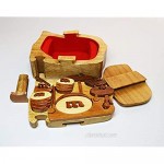 Intarsia Wood Puzzle Box Drum - HC457