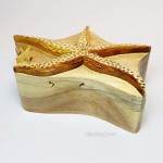 Intarsia Wood Puzzle Box Star Fish - HC471