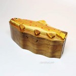 Intarsia Wood Puzzle Box Trout - HC116