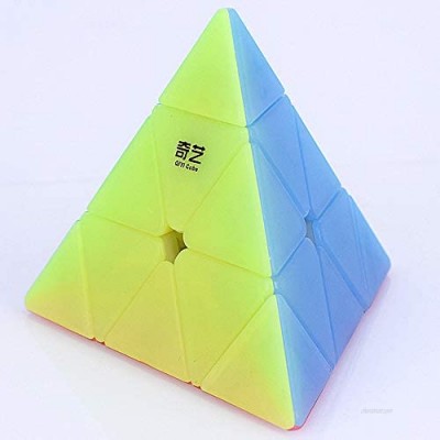 LiangCuber Qiyi Qiming Pyramid Jelly Speed Cube Triangle Cube Puzzle Stickerless Magic Cubes
