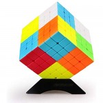 YUNTENG 6x6 Speed Cube Qiyi 6 by 6 Big Speed Cube 6x6x6 Stickerless Cube Puzzle Game Color Toy for Children and Adults