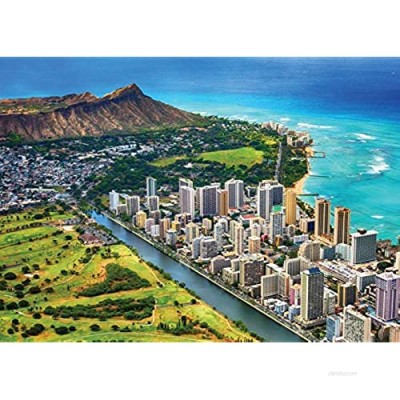1000 Piece Jigsaw Puzzle for Adults - Waikiki  Hawaii - Fun  Hard  Challenging Island Puzzle with Natural Scenery by Puzzle Posse